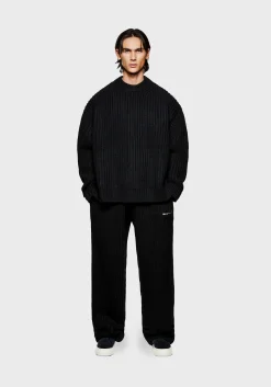 MKI CHUNKY RIB KNIT CREWNECK