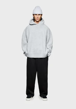 MKI CHUNKY RIB KNIT HOODY