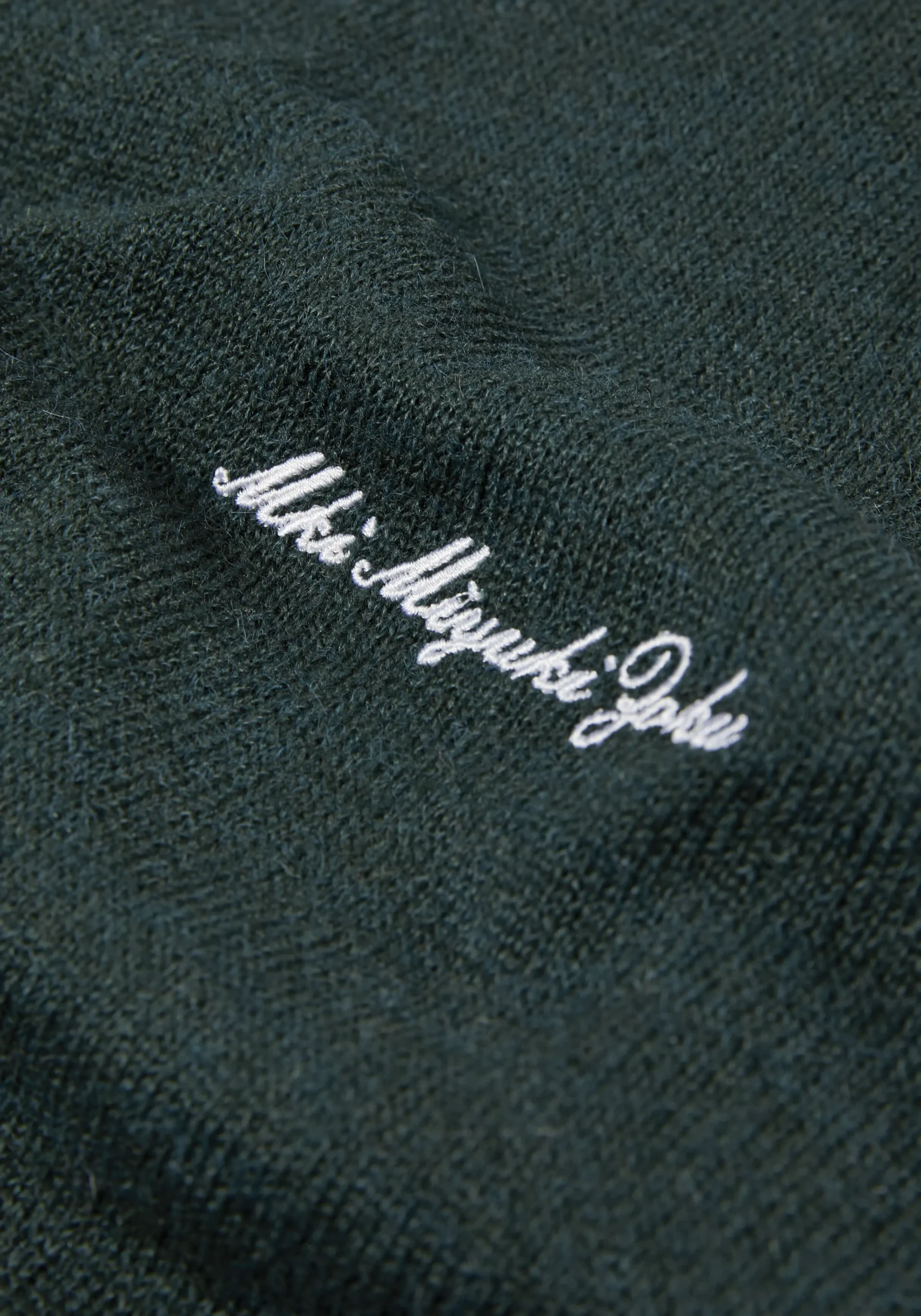 MKI LIGHTWEIGHT MOHAIR KNIT POLO SHIRT