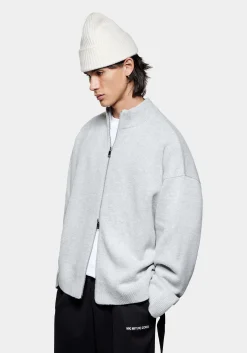 MKI MOHAIR BLEND KNIT TRACK JACKET