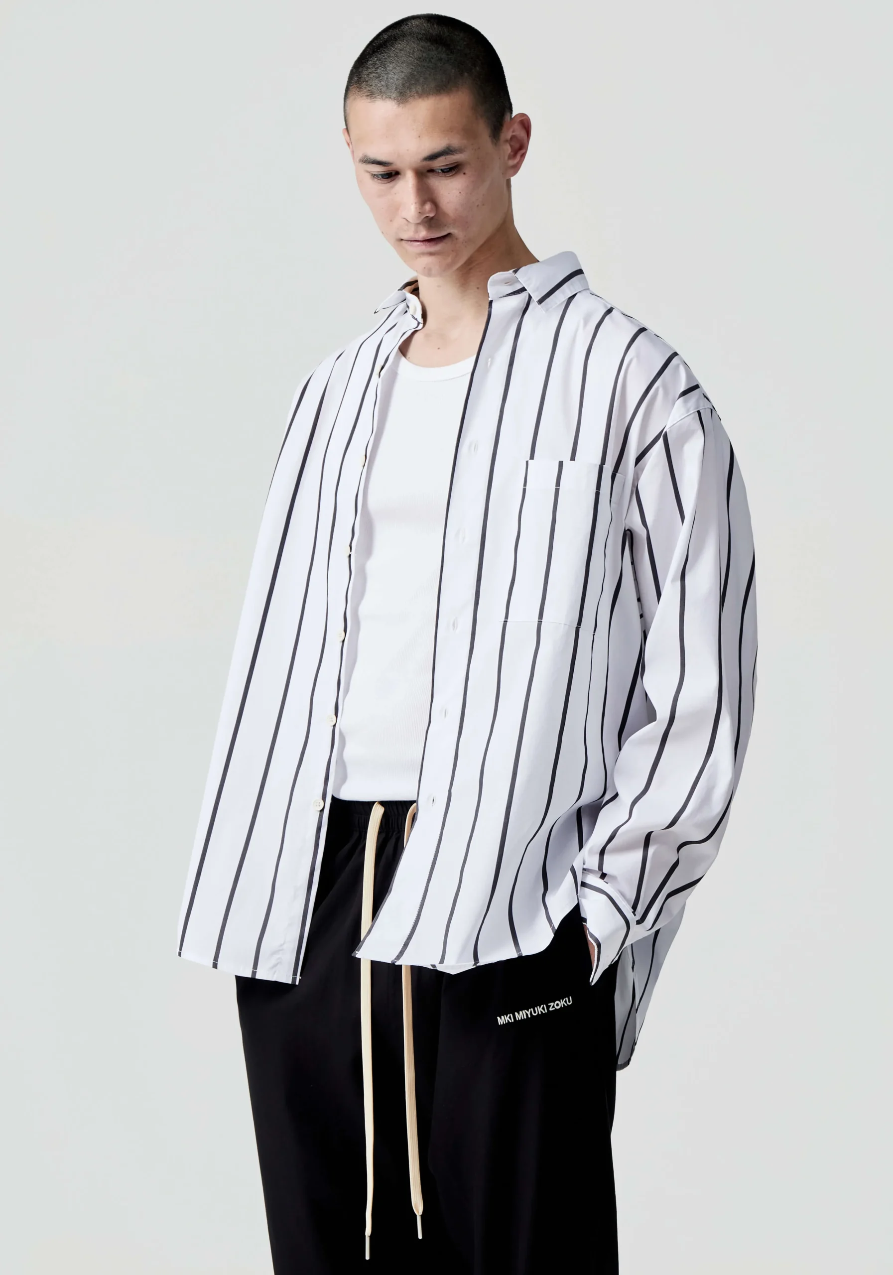 MKI STRIPED DRESS SHIRT